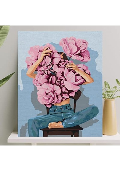 Sayılarla Boyama Tuval Seti Fırça Boya Dahil Çıtalı 40x50 Cm - Demet