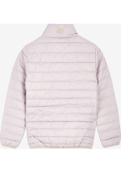 Skechers W Turtle Neck Essential Jacket Kadın Foggy Lilac Mont S212273-506 Lila