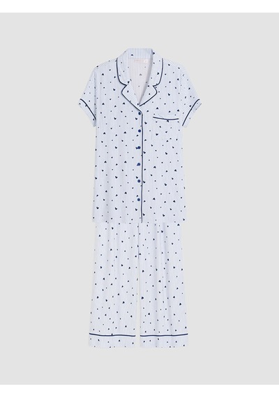 Lcw Dream Ekru Puantiyeli Kadın Pijama Takım