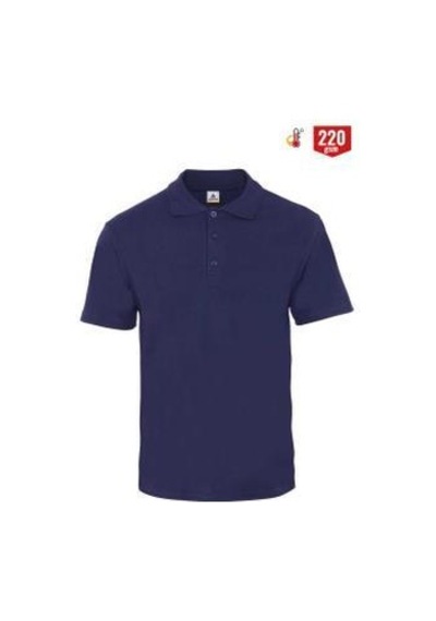 Myform 8103 Comfort Polo Yaka Pıque T-shirt- Lacivert Çok Renkli