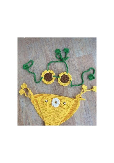 El Örgüsü Bebek Bikini Takım "" Beden Ölçülerini Dikkate Alınız "" Özellikle Belirtebilirsinz Hijyenik Ürün Olduğu İçin Kabul Edilmemektedir