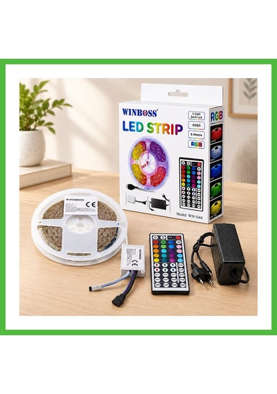 Vaveni Rgb 5050 Smd Led Şerit 5m 54 Led/m Kumandalı Arz Standart