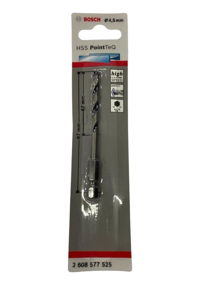 Point Teq Altıgen Şaftlı Hss Matkap Ucu 4,5 Mm