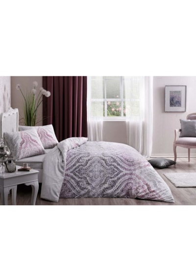 Taç Ranforce King Size Divina Çk Nevresim Takımı Lila