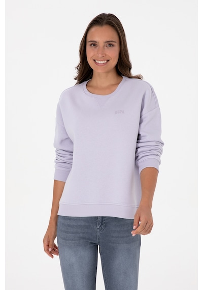 U.S. Polo Assn. Kadın Lavanta Şardonlu Bisiklet Yaka Basic Sweatshırt 50313586-VR245
