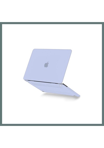 Bezos Apple Macbook Uyumlu Pro 13 2021 Apple Macbook Uyumlu Buzlu Kapak - Lila Ventra