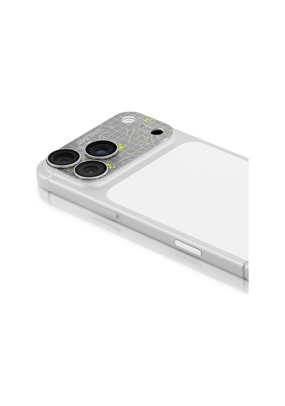 İphone 18 Pro Max Uyumlu Skinarma Sonar Serisi Ionix Kamera Lens Koruyucu Gümüş