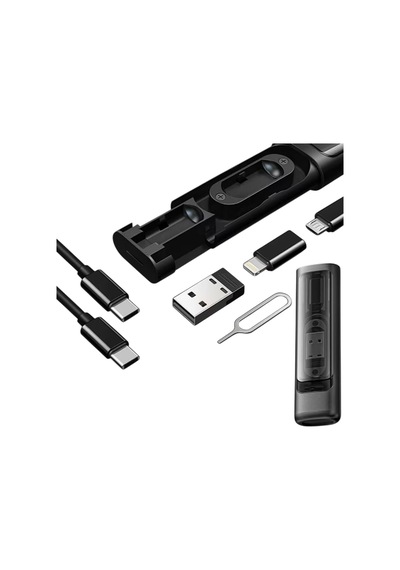 Lexroo Cep Tipi 60w Bas Aç Type-c,şarj,micro Usb Hızlı Şarj Data Kablo Seti Destekli 5'i 1 Arada Standart