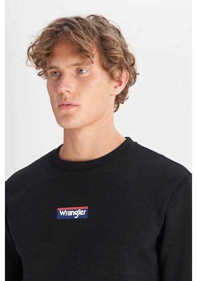 Wrangler Erkek Mid Logo Sweatshirt Black Çok Renkli