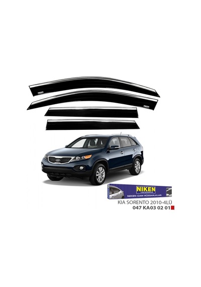 Cam Rüzgarlığı Niken Kromlu Kia Sorento 2010 Sonrası 4lü