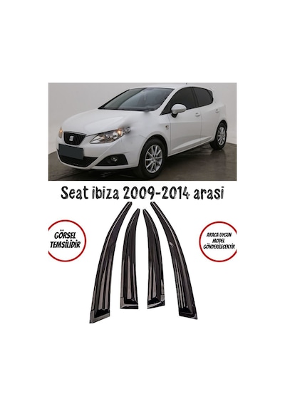 Seat İbiza 2009-2014 Arası Cam Rüzgarlığı 4lü Takım