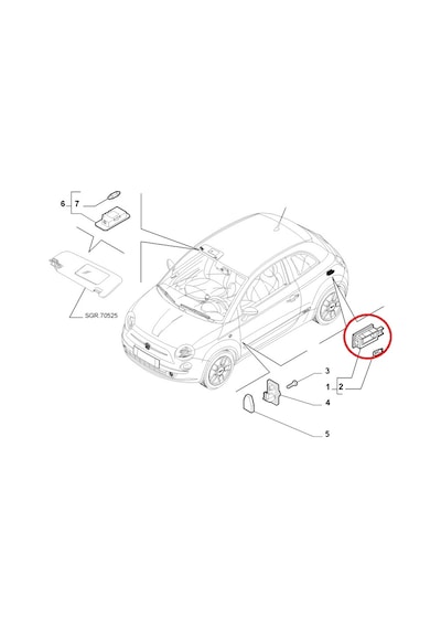 Fiat 500 Punto İdea Linea Bravo Panda Stilo Doblo Bagaj Lambası