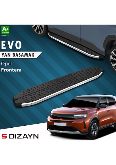 S-dizayn Opel Frontera Evo Krom Yan Basamak 183 Cm 2024 Üzeri A+ Kalite
