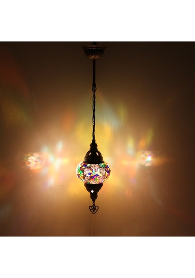 Dekoratif MOZAİK GECE LAMBASI SALON İÇİN ESKİTME DESENLİ