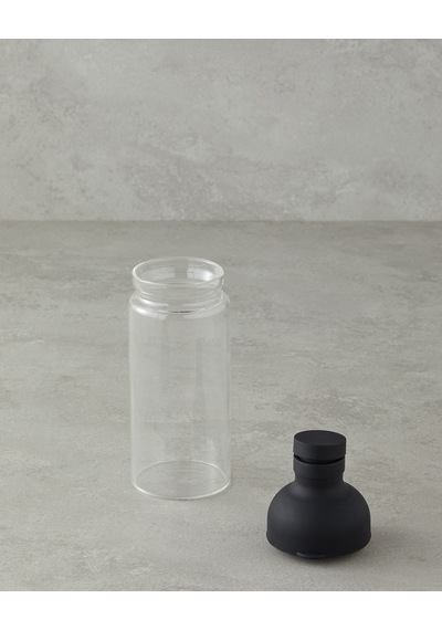 Boty Borosilikat Detoks Şişe 450 Ml Siyah