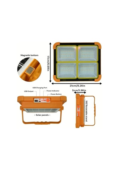 Prokama Ledli Solar Projektör 200w Bk-200w Bx40