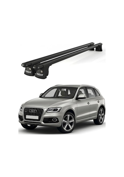 Trio-ıı Audi Q5 2012 Ve Sonrası Uyumlu Siyah Kilitli Ara Atkı 135cm Port Bagaj Tavan Barı