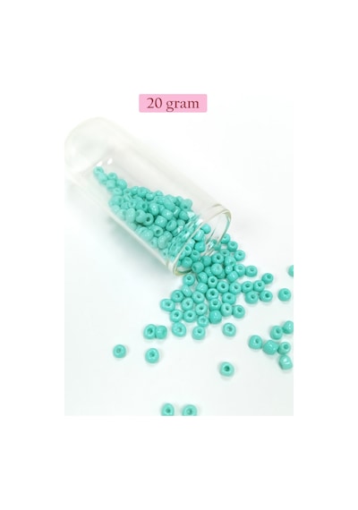 Dökme Cam Kum Boncuk Büyük Boy 6/0 4 Mm - 4 Renk - Toplam 80 Gram - Bnc411