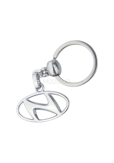 Yüksek Kaliteli Hyundai Logolu Metal Araç Anahtarlık, Çift Yönlü Logo, Hediyelik Araba Anahtarlık