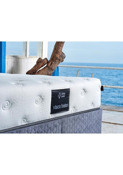 Nironyatak Visco Fusion Yatak 150X200 Çift Kişilik Paket Yaylı Visco Süngerl