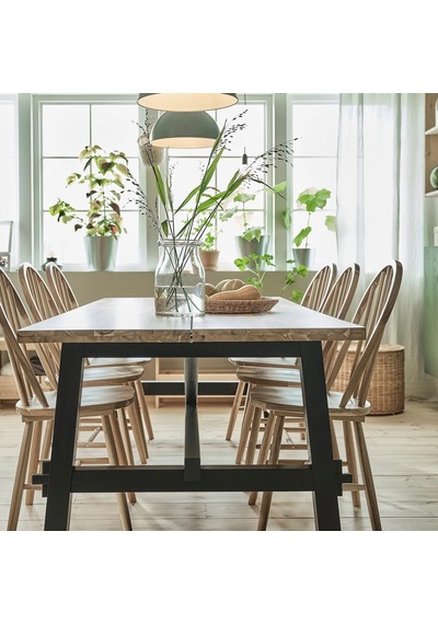 Ikea Beyaz Geniş Yemek Masası