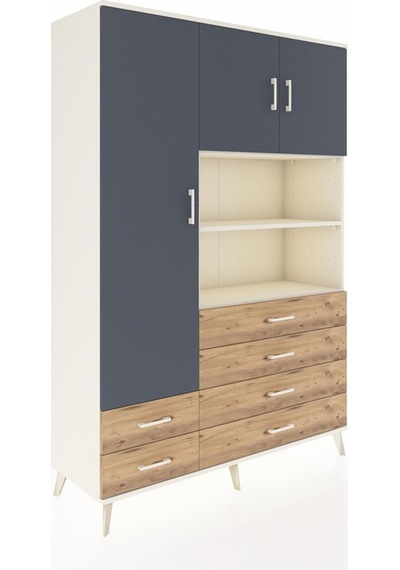 Hyperion Dolap 8 Raflı 6 Çekmeceli 3 Kapaklı 132x44x195 Aytaşı-antrasit/çam Antrasıt/atlas Çam Hyperion Dolap 8 Raflı 6 Çekmeceli 3 Kapaklı 132x44x195 Aytaşı-antrasit/çam Antrasıt/atlas Çam
