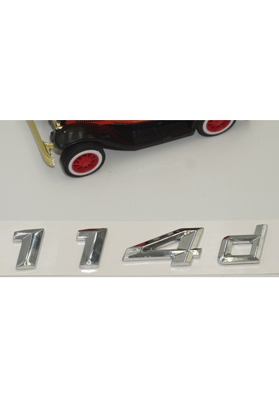 Bmw 114D Bagaj Krom Metal 3M 3D Yazı Logo