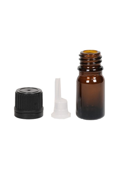 Spain 10 Adet 5 Ml Medikal Kahverengi Kehribar Amber Cam Şişe Içten Damlalıklı 5 Cc