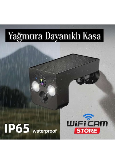 2k Mini Güneş Enerjili Akıllı Wifi Güvenlik Kamerası