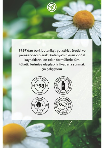 Yves Rocher Vücut Losyonu - Nemlendirici Besleyici Tazeleyici Mine Çiçeği Papatya -vegan 390 Ml