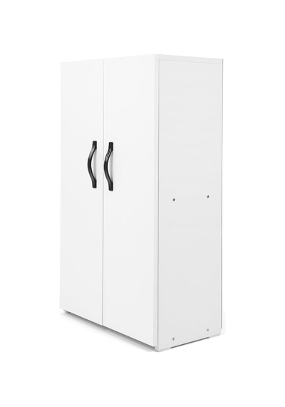 2 Kapaklı 4 Raflı Çok Amaçlı Dolap Beyaz 59x30x100 Cm Suntalam Düzen Dolabı Mutfak, Banyo, Antre, Ayakkabıl Diğer