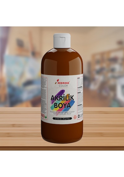 Red Rose Kahverengi Akrilik Boya 500 Gr 0,15 L