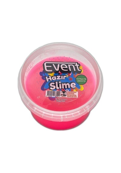 Neon Pembe Hazır Slime Siyah