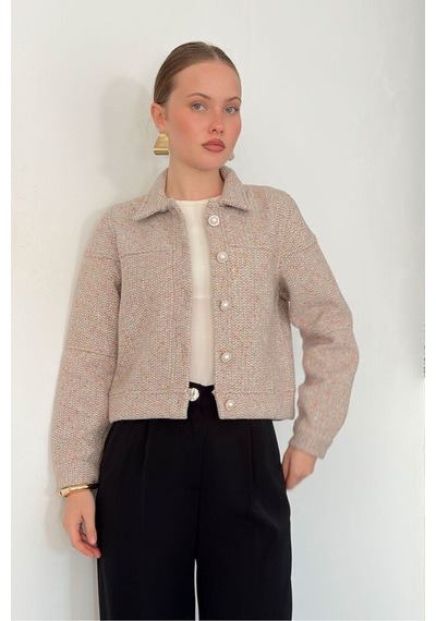 Verymoda Dugmeli Kase Mont F1547 Taş