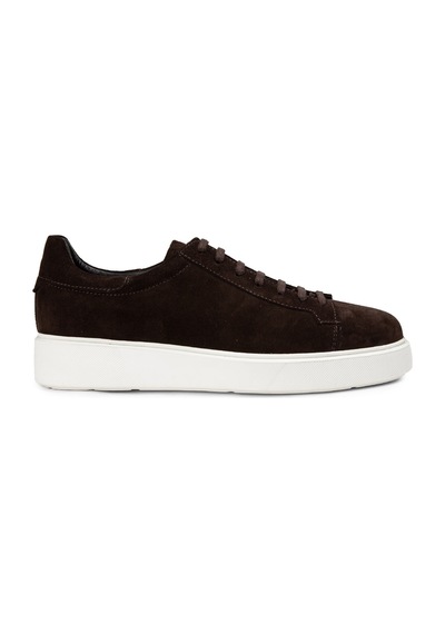 Deery Hakiki Süet Kahverengi Erkek Sneaker Ayakkabı - 01954Mkhve01 Kahverengi