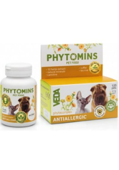 F. Allergy 100 Tablet Kedi Ve Köpek Alerji, Kaşıntı & Deri Sağlığı Takviyesi Quercetin & Omega-3