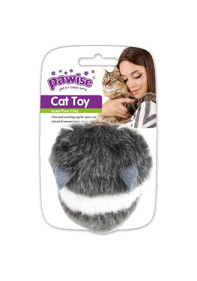 Cosmotex Pawise Kurmalı Kedi Oyuncağı Fare 8 Cm