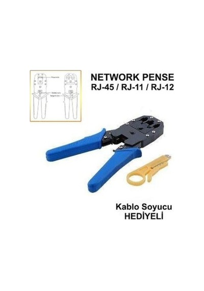Dt-315 Rj-45/Rj-11/Rj-12 Üçlü Pense Rj 45 Pense
