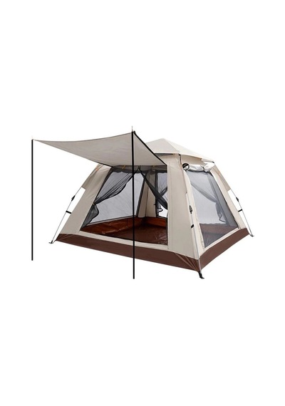 Tam 4 Kişilik 210 X 210 X 140 Cm 210d Oxford Kumaş Çadır Çok Renkli