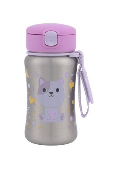 Skip Hop Besties Squad Paslanmaz Çelik Pipetli Suluk Kedi STANDART