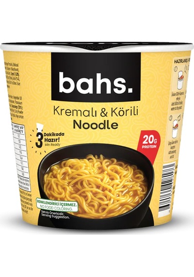 Bahs Proteinli Noodle Köri Ve Kremalı 100gr-3630