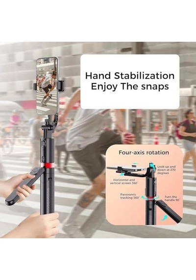 Tr Profesyonel Tripod Ve Selfie Çubuğu, 360 Yapay Zeka Yüz Takibi, Aı Hareketle Komut, 1/4 Vidalı, Canlı Yayın, Genel