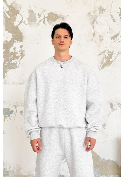 Gri Melanj Cozy Basic Oversize Sweat Gri Melanj