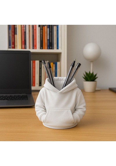 Hoodie Tasarımlı Dekoratif Kalemlik Ofis & Çalışma Masası Organizer