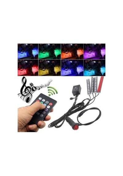Nkt Group Ayak Altı Led Sese Ve Müziğe Duyarlı Led Rgb Kumandalı Ambiyans