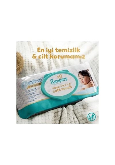 Aqua Soft Touch Bebek Islak Havlu 3 Paket 180 Yaprak