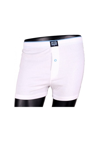 İbrahim Burak Etiler Collection Moda Çizgi Erkek Penye Boxer 40040 Beyaz