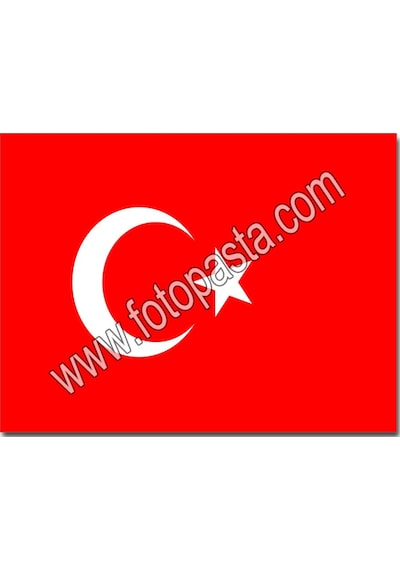 Türk Bayrağı Yenilebilir Resim Baskısı 01