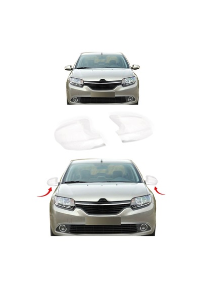 Renault Symbol Uyumlu 2013 Ve Üzeri Ayna Kapağı 2 Parça Abs Krom Kaplama