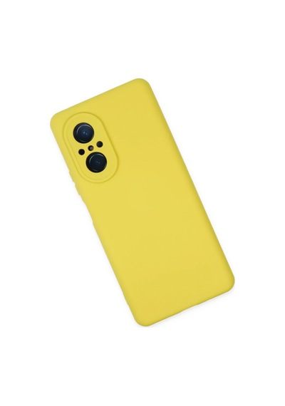 Huawei Nova 9 Se Kılıf Nano İçi Kadife Silikon - Sarı 0.2M-Çok Renkli